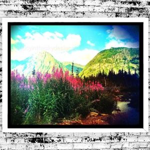 Art Print Mountain Landscape Photography Washington State Four Big Ice Caves